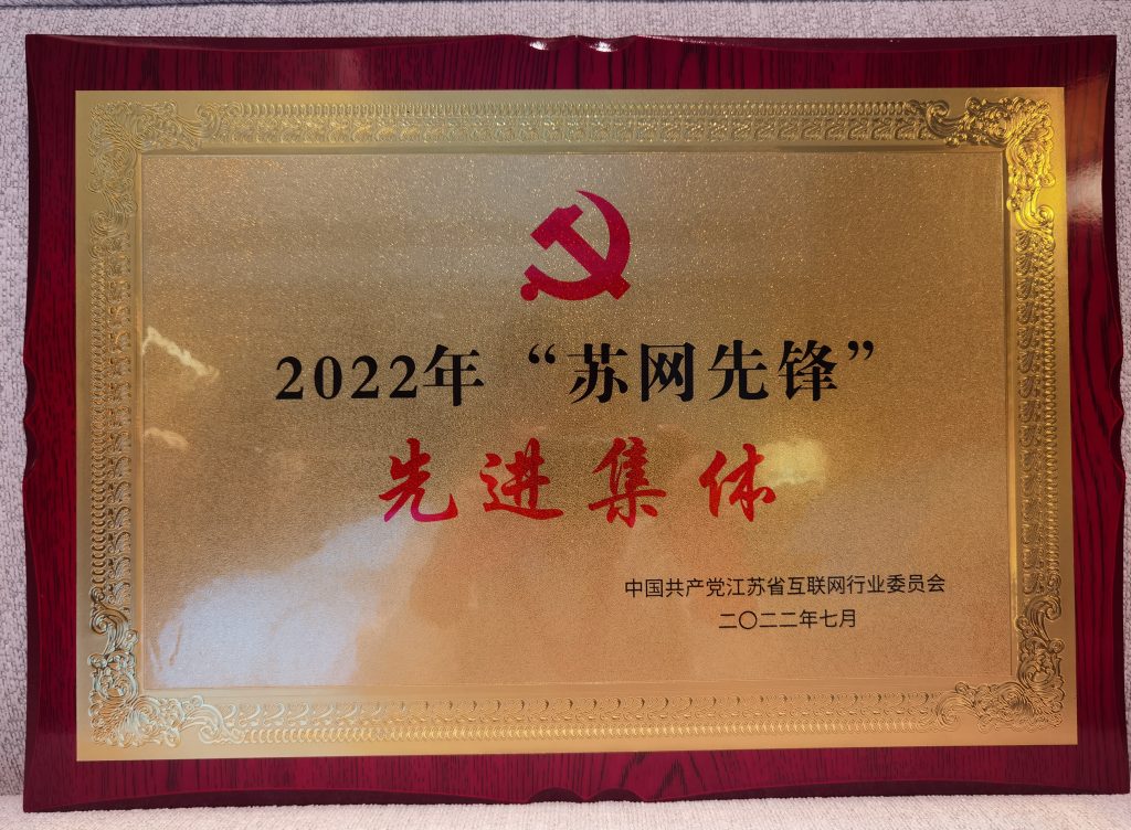 2022年“蘇網(wǎng)先鋒”先進(jìn)集體